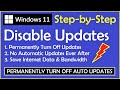 How to Stop Windows 11 Update Permanently | Disable Automatic Updates | Turn Off Auto Updates
