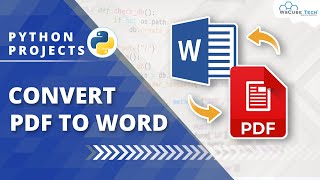 Convert PDF to Word & Word to PDF using Python🐍 | Python Project