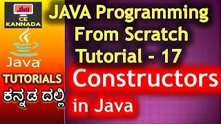 Constructor in java | Java Programming in Kannada 17