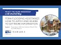 What's the Word Wednesday: FEMA Flooding Assistance- How to Apply and Where to Get More Information