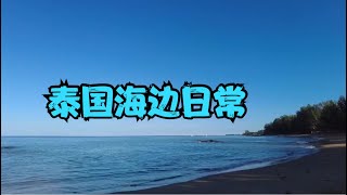 泰国海岛日常生活，海边的森林公园，早晨海滩下午咖啡馆傍晚落日