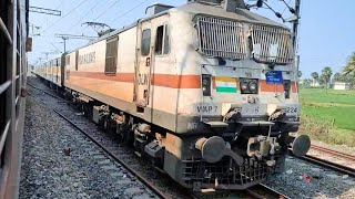 Rajdhani Express high speed 130 Kmph action