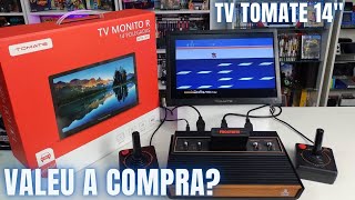 Comprei a TV Monitor de 14 polegadas da Tomate - Vale a Pena? Unboxing e Testes com Videogames