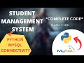 Part-2 Student Management System *Complete Code*