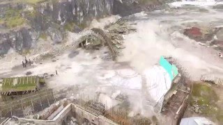 Phantom 3 Flight over Magheramorne Quarry (Game of Thrones)