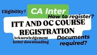 How to register for CA Inter Orientation Course 👩💻🤔|Eligibility?|#icai #ca Check description box❗️
