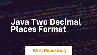 java two decimal places format