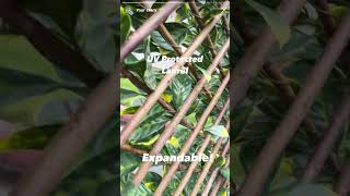 Expandable fence - UV Protected  artificial Laurel- Green walls