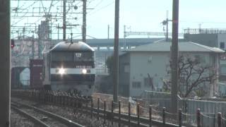 JR貨物　1059レ　EF210 160号機　シンパ　2014年1月13日