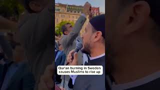 #Quran - Protest against Quran Burning in Stockholm Sweden #quran #shorts
