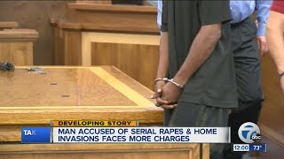 Suspected serial rapist faces new charges of home invasion, sex assault