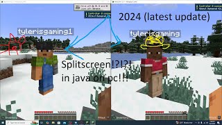 SplitScreen on PC!! (java edition) :000