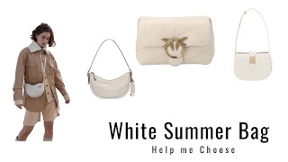 White Summer Bag: Which One Should I Choose? Featuring: Polene, Senreve, Pinko, Coach, Songmont