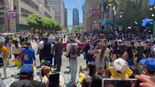 【美国旧金山湾区生活】金州勇士NBA冠军游行 Jordan Poole Warriors championship parade