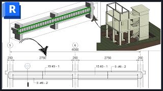 Revit Beam rebar detailing with American imperial default template