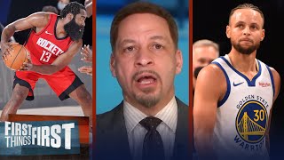 Steph needs help for GSW to make playoffs; talks Harden NBA options — Broussard | FIRST THINGS FIRST