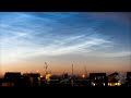 noctilucent clouds over southern alberta