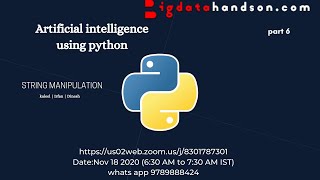 Python | Sequence Data Types | String Manipulation | AI Part 6