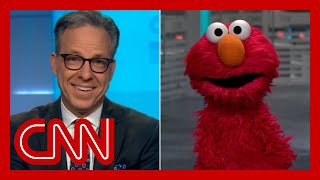 Elmo asked us all how we were doing. Jake Tapper decided to ask him too