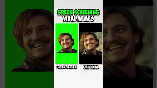 Nicolas Cage and Pedro Pascal Car Meme | Green Screen vs Original