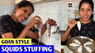 Goan Stuffed Squids Recipe | Stuffed Calamari With Prawns | Goan Couple