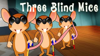 Three Blind Mice English Nursery Rhyme Song for Children with Lyrics - 3 Blind Mice