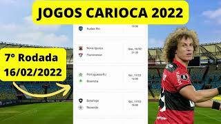 Jogos da Rodada Do Campeonato Carioca 2022 - Tabela de Jogos Carioca 2022