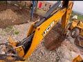 Jcb 4cx digging and concreting footings @tedsshed2185