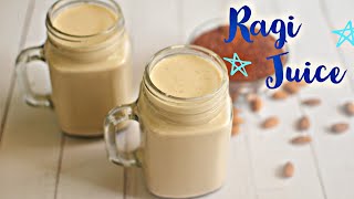 No Cook Summer Cool Healthy and Tasty Ragi Juice/Ragi Milk.. Vegan, Gluten Free, Calcium Rich Drink