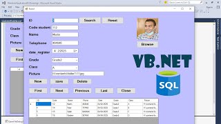 How to create data entry Form using SQL server Database with VB.net #VBDotnet (With Source Code)