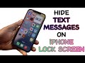 How to Hide Text Messages on iPhone Lock Screen