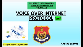 VoIP-Punjab Sub inspector 2021- Computer and Digital Awareness-Punjabgovtexams (Cheenu Sharma)