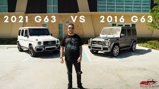 2021 Mercedes Benz G63 AMG vs 2016 Mercedes Benz G63 AMG