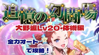 【ロマサガRS】追憶の幻闘場　大野盗Lv20・棍棒編 全力オート攻略！【ロマンシング サガ リユニバース】【ゆっくり】