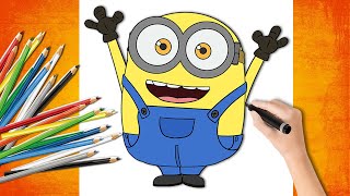 How to Draw Minions Bob | Minions: The Rise of Gru Coloring Pages