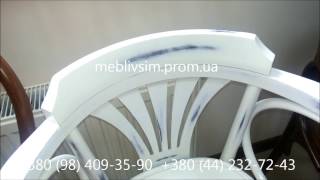 Деревянные стулья в белом цвете. Стул Венский 600 белый. White,Wood Dining Room Chairs.