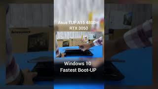 Asus TUF A15 Ryzen 7 4800H RTX 3050 Windows 10 Fastest Boot-Up #shorts || Technical We ||