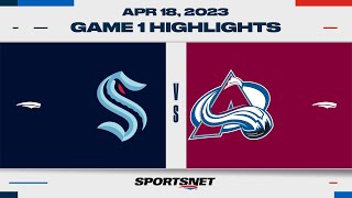 NHL Game 1 Highlights | Kraken vs. Avalanche - April 18, 2023