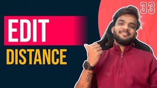 DP 33. Edit Distance | Recursive to 1D Array Optimised Solution 🔥