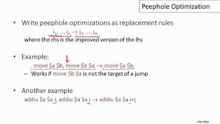 14 4 14 04 Peephole Optimization 4m29s