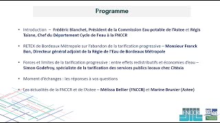 [Webinaire] La tarification progressive et sociale de l'eau | Astee/FNCCR