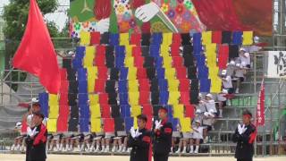 福岡県立伝習館高等学校大運動会２０１７ 応援コンクール　赤ブロック