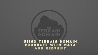 TheTerrainDomain: Maya / Redshift Shader Setup