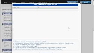 ReadTheWords.com Multi-Voice Editor