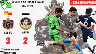 Junior X National Finale U14 2024 Semi Final.TSS Selangor vs Abyss #grassroots #juniorx