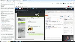 Kali Linux and Burpsuite - DVWA, Brute force, Payloads