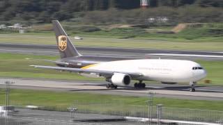 【Full HD】　☆Super Short Takeoff☆ UPS Boeing 767-300(ER)   @NARITA マロウド成田