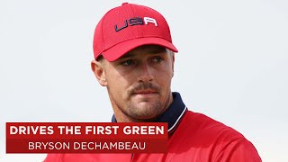 Bryson DeChambeau Drives First Green and Makes Eagle | 2020 Ryder Cup