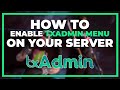 How to enable txAdmin MENU on your SERVER!