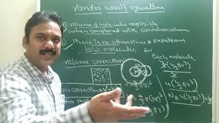 States of matter  || Vander Wall's Equation || explained in Telugu | for 11th, Jee, Neet & Eamcet